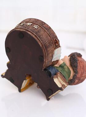 新款直销知足常乐烟灰缸创意个性老头老太情人节父亲节礼品手工树