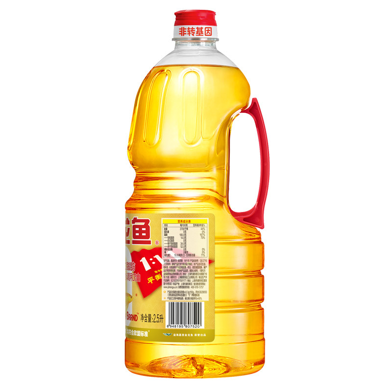 金龙鱼黄金比例食用调和油2.5L零反式脂肪酸家用炒菜烹饪食用油,淘宝优惠券,粉丝福利购,淘宝优惠卷