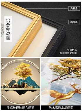 新款直销客厅装饰画现代简约沙发背景墙挂画轻奢大气墙画2023新款