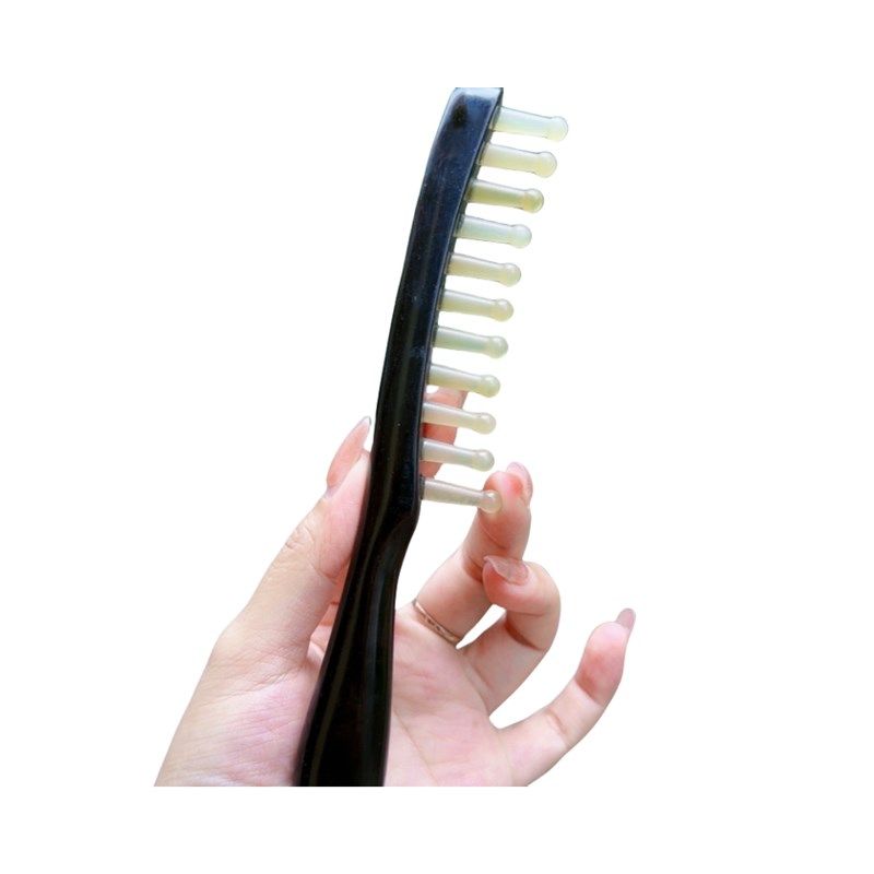 单排头疗梳檀木加牛角钉按摩头部经络改善睡眠白发掉发脱发,淘宝优惠券,粉丝福利购,淘宝优惠卷