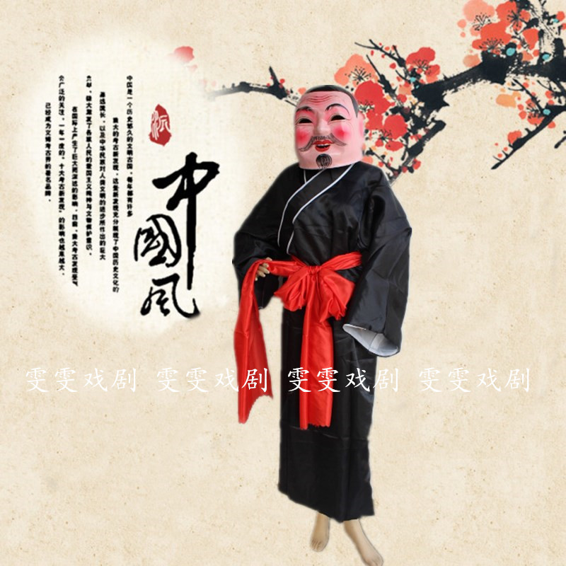 戏剧社火秧歌舞蹈服装舞狮舞龙道具大头娃娃头套娃娃头大头人面具 - 图1