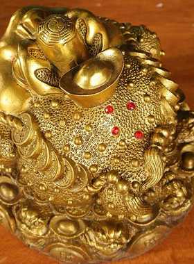 直销新款铜金蟾八方纳财金蟾摆件九子蟾家居工艺品礼品