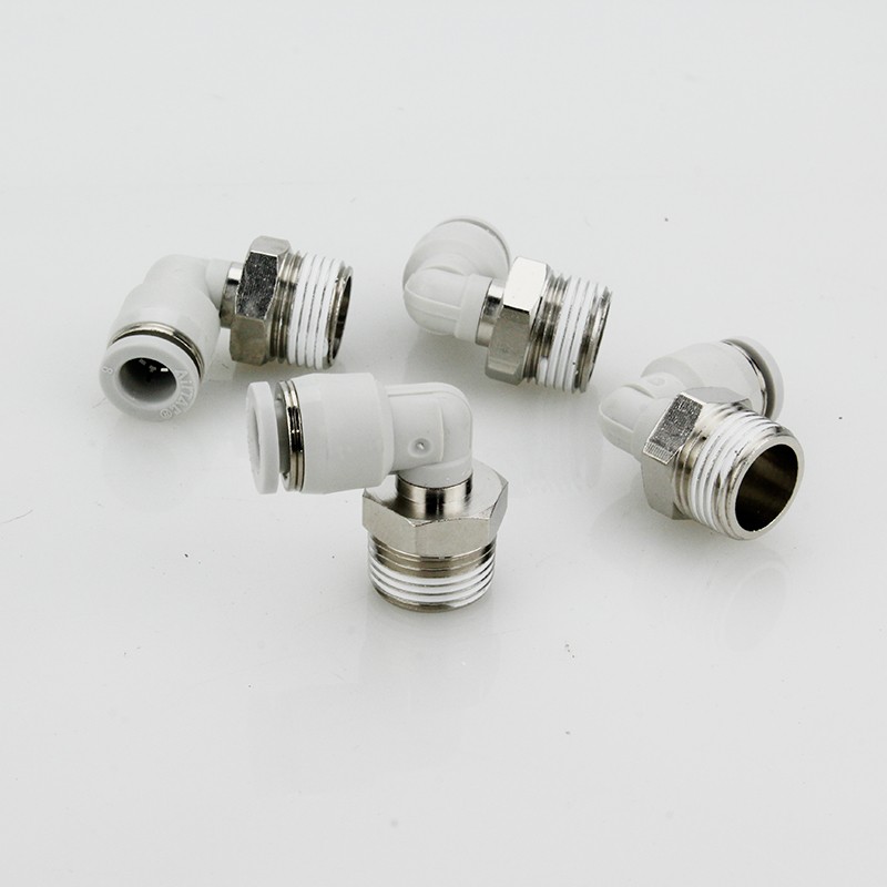 亚德客直角弯头气管接头PL4M5 PL6M5 PL601 PL802 PL1003 PL1204 - 图1