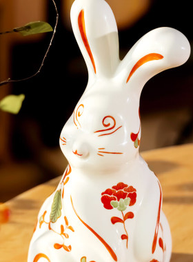 国家非遗八义窑十二生肖摆件