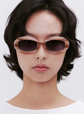 大理石椭圆太阳镜BOOL偏光复古