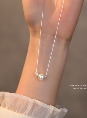 s925纯银转运珠子细项链女轻奢