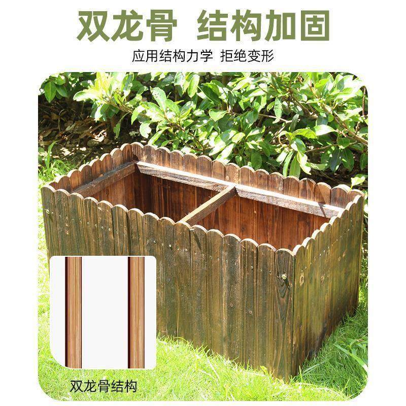 实木防腐木花箱阳台室外室内户外种植花盆菜盆松木花箱长方形花槽,淘宝优惠券,粉丝福利购,淘宝优惠卷