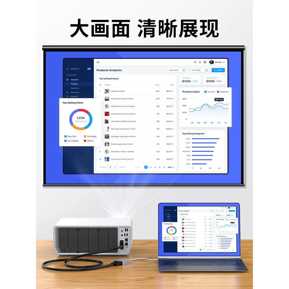 手机连接电脑显示器Typec转VGA接口拓展坞dp转换器dvi线投影转接,淘宝优惠券,粉丝福利购,淘宝优惠卷