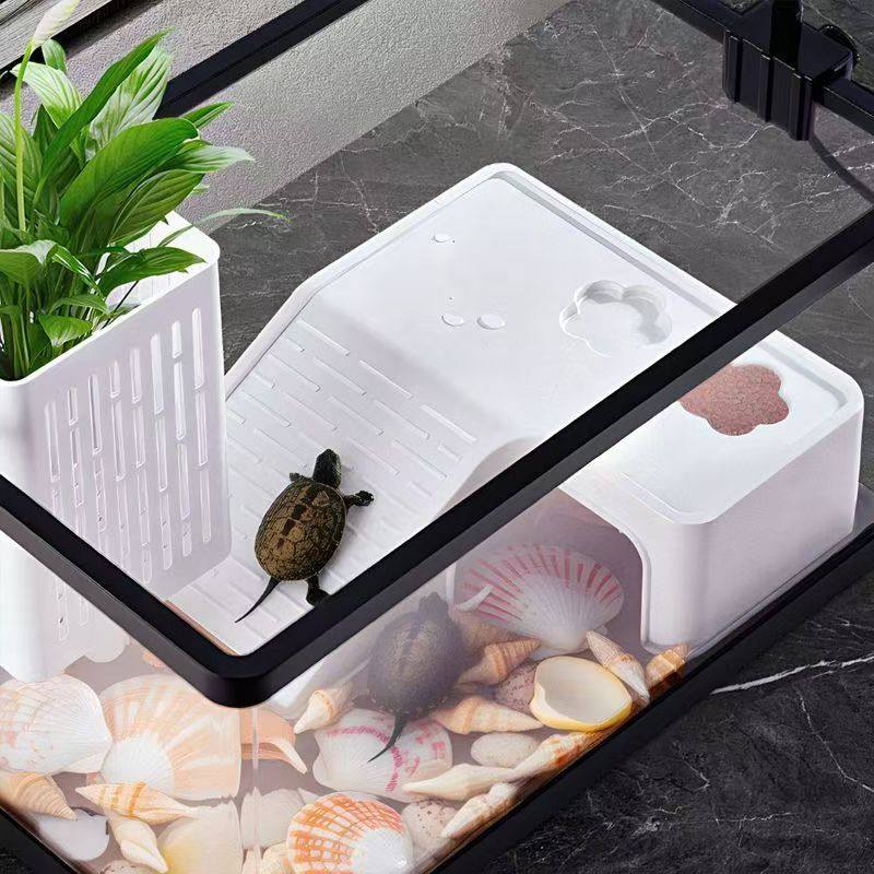 乌龟晒台爬台养乌龟专用鱼缸爬宠晒背喂食爬台浮台乌龟躲避休息屋,淘宝优惠券,粉丝福利购,淘宝优惠卷