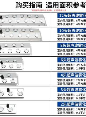 雾化造雾器园林景观喷雾假山鱼池大雾量雾化头造雾机起雾器水雾器