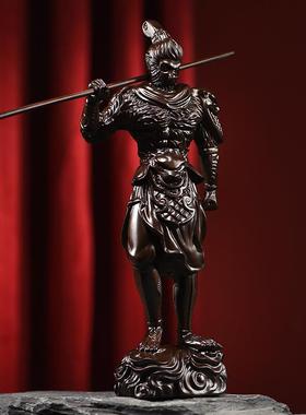 直销新款木雕摆件孙悟空实木头雕刻齐天大圣新居搬迁办公司装饰玄