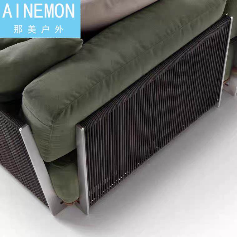 户外沙发组合庭院别墅绳编藤椅休闲设计师样品屋展示中心沙发防水,淘宝优惠券,粉丝福利购,淘宝优惠卷