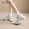 Yisiq daddy shoes for women super thick sole 9cm for small people