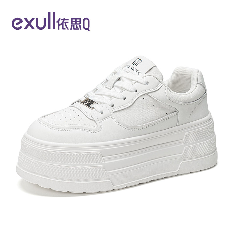 依思q加绒厚底小白鞋女2026新款春季爆款小个子增高松糕运动板鞋,淘宝优惠券,粉丝福利购,淘宝优惠卷