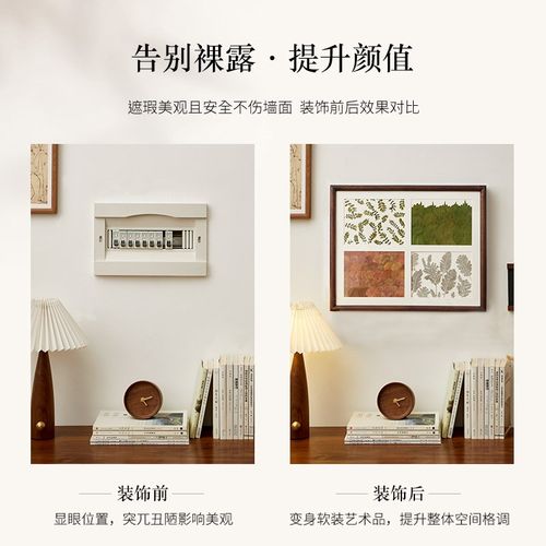 电表箱装饰画遮挡箱免打孔遮挡电闸箱客厅开关电表盒配电箱挂画 - 图1