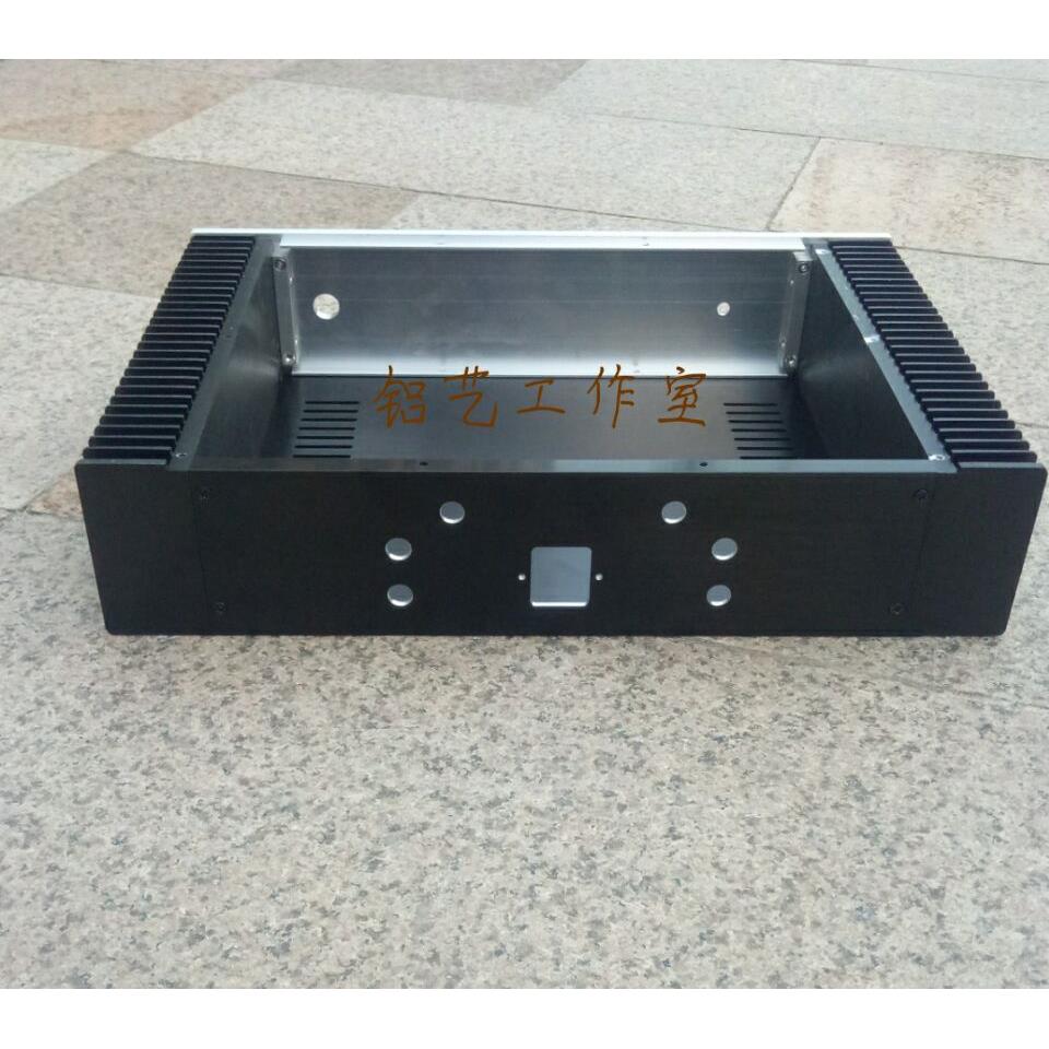 Standard version of the two-sided cooling all-aluminum power amplifier small Class A chassis 430 wide