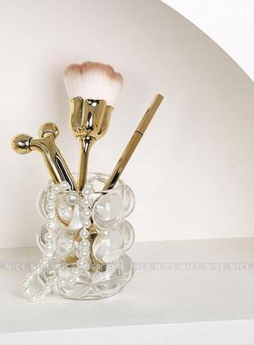 轻奢样板房化妆室摆件护肤品道具浴室柜空瓶镜柜化妆品展厅装饰