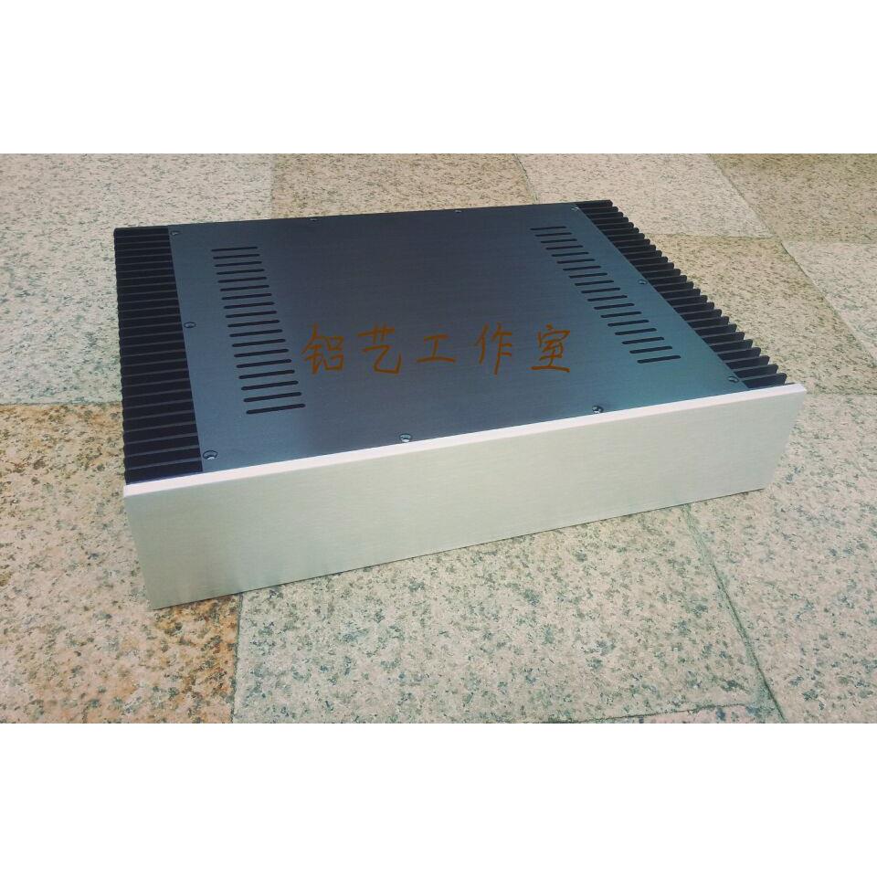 Standard version of the two-sided cooling all-aluminum power amplifier small Class A chassis 430 wide