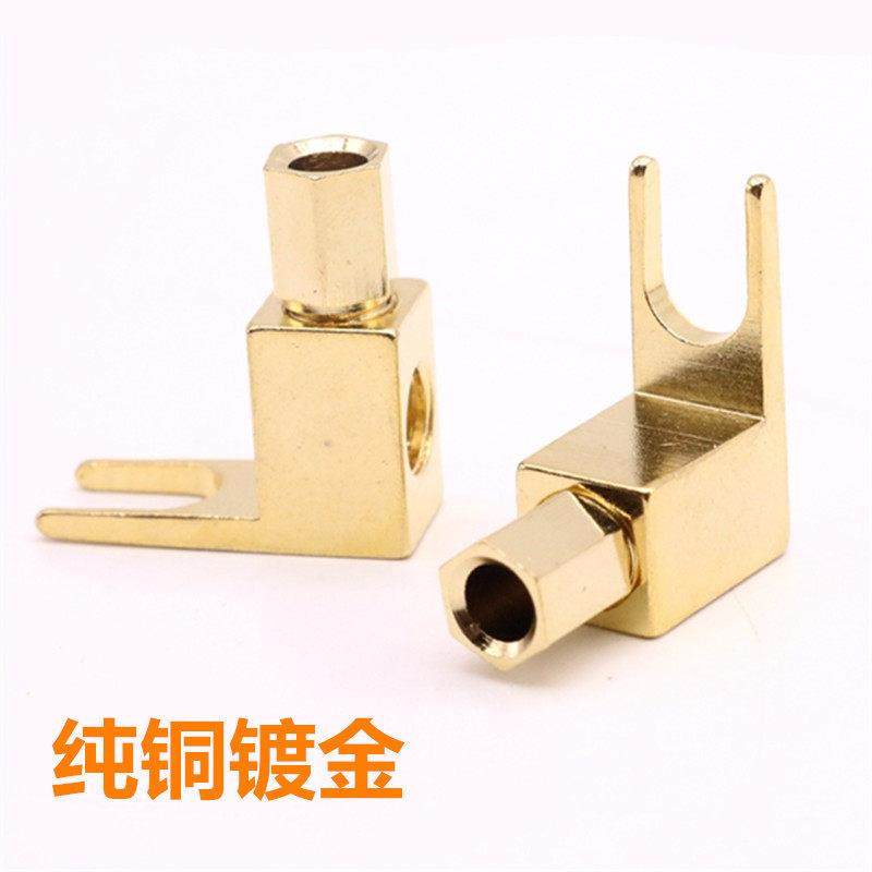 HiFi发烧级Y插转香蕉头纯铜音响功放胆机古董音箱喇叭线转换插头,淘宝优惠券,粉丝福利购,淘宝优惠卷