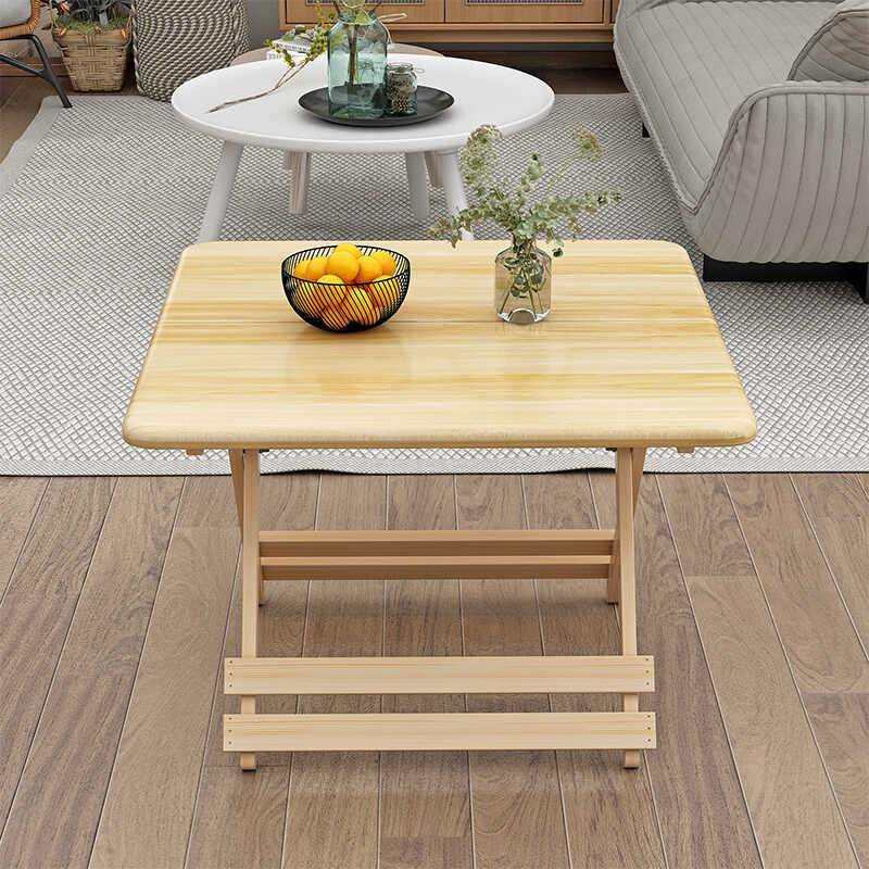 实木折叠桌便携式餐桌户外摆摊烧烤店专用简易桌吃饭家用学习方桌,淘宝优惠券,粉丝福利购,淘宝优惠卷