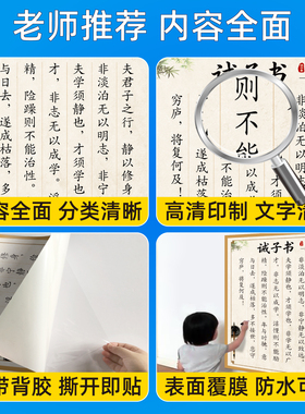 诫子书诸葛亮国学文化布置墙贴画