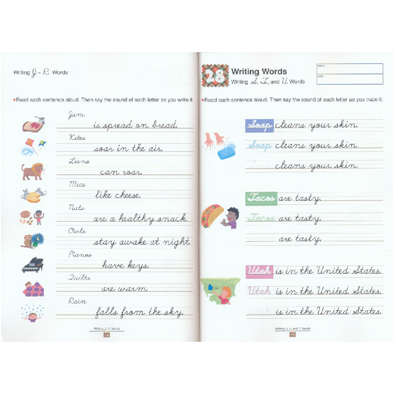 Kumon 6-8岁单词字母书写和造句 Verbal Skills Workbooks 小学英语语言技能系列 公文式教育英文原版教辅教材练习册