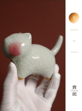 贵泥-萌哒哒！可爱猫咪钧瓷~创意陶瓷女生小猫卡通礼物送闺蜜摆件