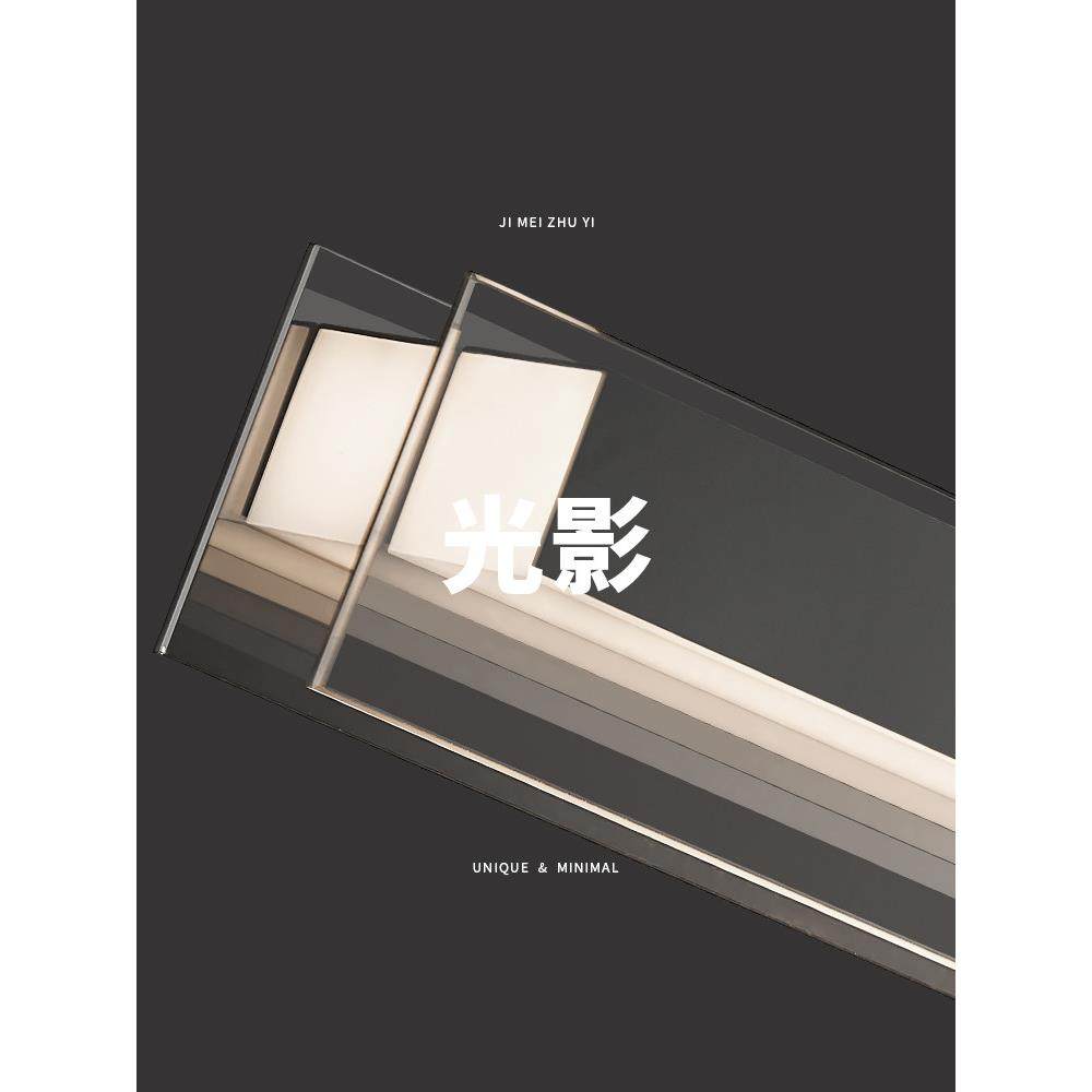 意式极简餐厅吊灯设计师创意轻奢全铜长条一字玻璃岛台餐桌灯,淘宝优惠券,粉丝福利购,淘宝优惠卷