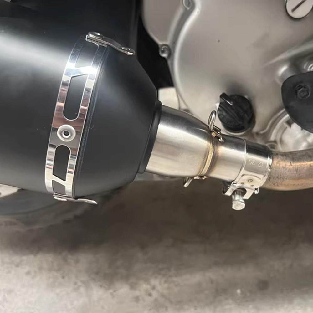 摩托车改装 小忍者 排气管小中段 28-45mm 转接51mm尾段 无损直上,淘宝优惠券,粉丝福利购,淘宝优惠卷