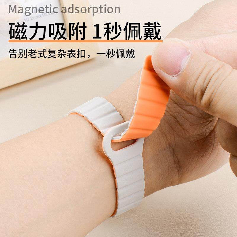 适用红米Redmi手环3/2代回环硅胶磁吸双色PC保护表壳休闲运动腕带,淘宝优惠券,粉丝福利购,淘宝优惠卷