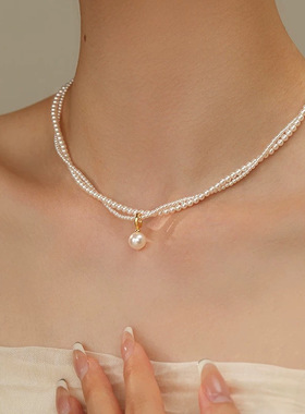 两款珍珠项链来啦 同款不同质量没有可比性买就对了 要的就是质感