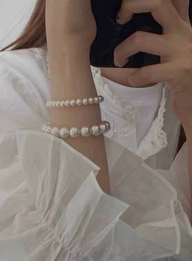 源160+！现79.9任选两条施家小灯泡珍珠手链 叠加佩戴好看的很