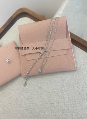 源400+！现99！六爪单钻项链耳钉套装 不要和市面比 不是一个档次