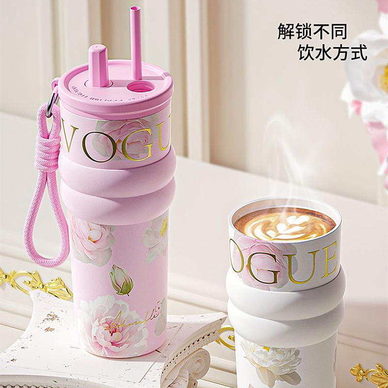 2025新款保温杯女生吸管杯高颜值大容量陶瓷内胆咖啡杯车载水杯子,淘宝优惠券,粉丝福利购,淘宝优惠卷