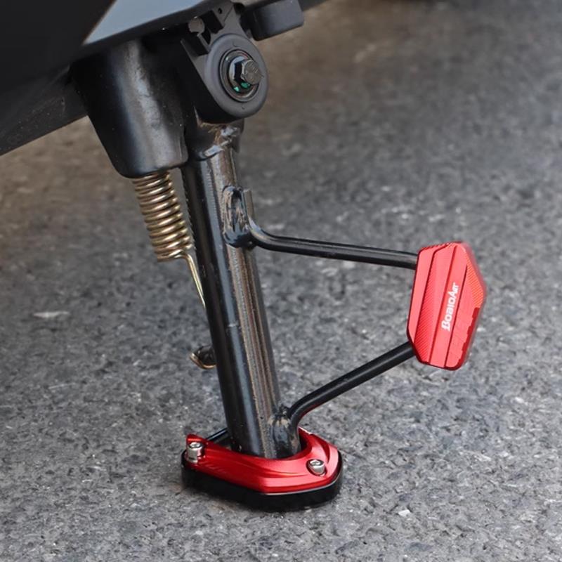 适用小牛FX/FXT边撑底座加大脚垫套加宽边撑辅助块电动车改装配件 - 图0