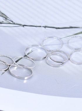 跨境热卖款合金戒指套装 创意简约复古十件套关节指环