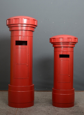 复古铁艺手工邮筒小摆件酒吧户外网红打卡拍照道具模型大型装饰品