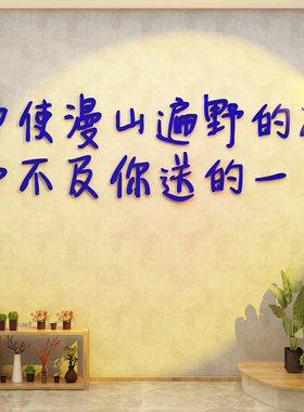 网红鲜花店装饰布置背景墙拍照区橱窗玻璃门墙面贴纸装修用品摆件
