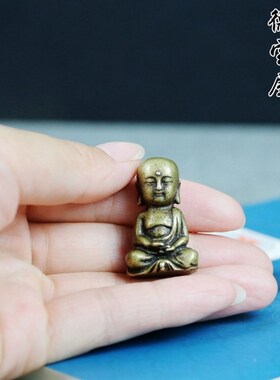 铜器佛像小摆件纯铜观音佛祖地藏菩萨藏佛像纯铜古法铸造随身佛