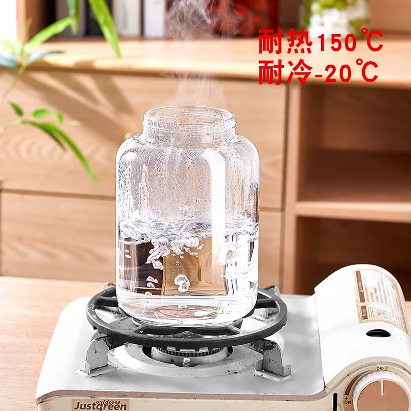 Special glass wine bottle for grape wine, empty bottle, green plum homemade fruit wine, ginseng food, sealed jar container