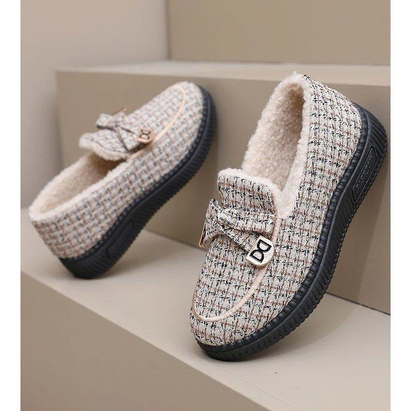 豆豆鞋冬季加绒老年人鞋子棉鞋保暖鞋加绒加厚防滑鞋妈妈软底棉鞋,淘宝优惠券,粉丝福利购,淘宝优惠卷