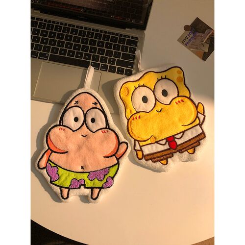 可爱挂式擦手巾超强吸水毛巾卫生间加厚洗手帕儿童厨房抹布 - 图3