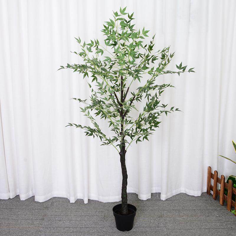 仿真绿植南天竹盆栽北欧风家居摆件工作室植物盆景仿真南天竹,淘宝优惠券,粉丝福利购,淘宝优惠卷