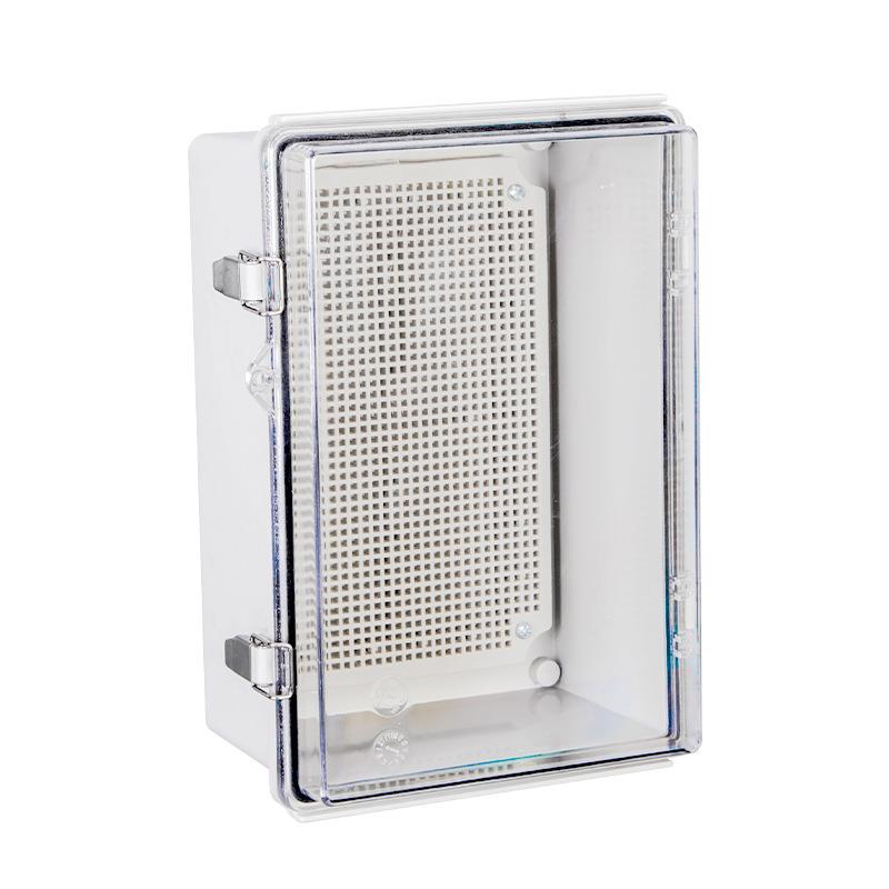 户外防水盒370*270*150透明盖ABS塑料接线盒搭扣电源箱室外配电箱 - 图3