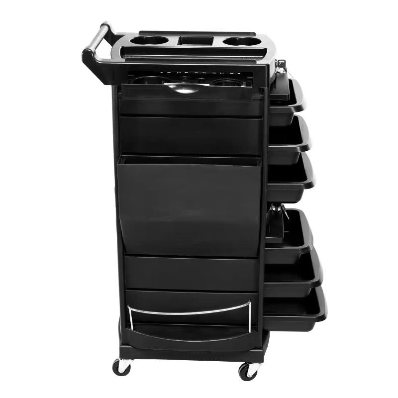 跨美发车工具B8车理店烫染沙龙工具柜发廊多境层带门锁推厂发家 - 图1