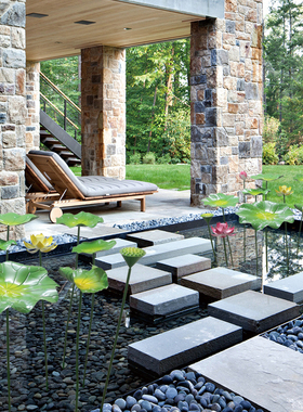 现代仿真铁艺荷花荷叶水池水景摆件不锈钢莲花庭院户外园林装饰