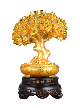 发财树摆件招财树家居店铺装饰品乔迁新居客厅工艺礼品摆饰摆设开