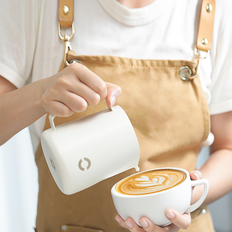 拉花缸小圆嘴不锈钢拉花杯意式咖啡机专用打奶泡杯奶缸打奶泡缸,淘宝优惠券,粉丝福利购,淘宝优惠卷