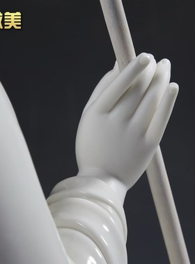 微美 德化白瓷10至19吋坐莲地藏王菩萨像家用供奉陶瓷器佛像摆件