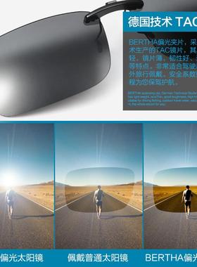 偏光变色墨镜夹片近视钓鱼驾驶眼镜防强光太阳镜男士开车日夜两用